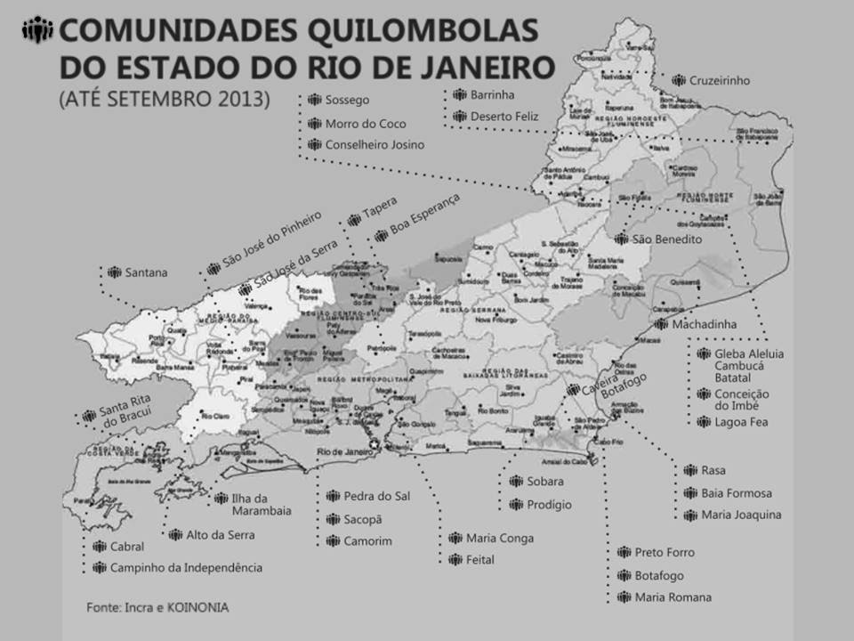 Quilombos Estado RJ