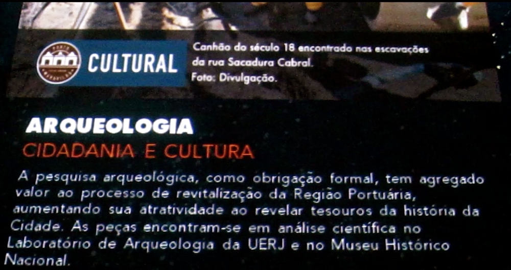Arqueologia - pôster do Porto Maravilha