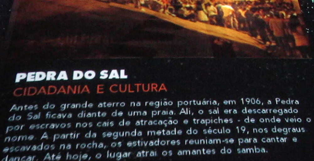 Pedra do Sal - pôster do Porto Maravilha