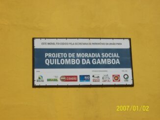 Projeto de moradia social Quilombo da Gamboa. Foto tirada da página do Facebook do Quilombo da Gamboa.
