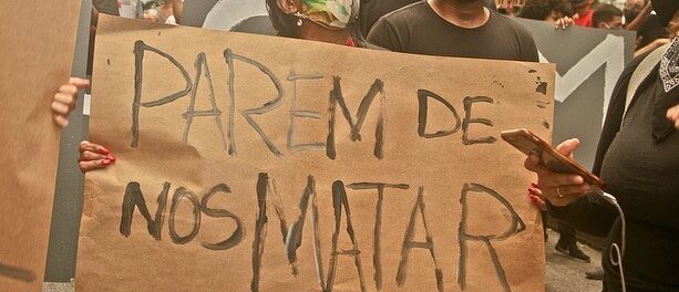 Protestos que aconteceram em junho de 2020, mobilizaram muitos moradores de favelas. Foto por: Thiago Lima