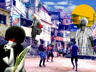 Racismo e Antirracismo nas favelas. Arte por: David Amen