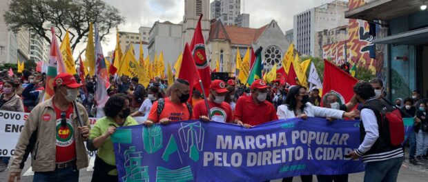 A marcha contou com a presença de centenas de pessoas que se concentraram no Largo do Paissandu e fizeram um trajeto passando por lugares com histórico marcante de violação a esses direitos, como o Edifício Wilton Paes de Almeida e o TRibunal de Justiça do Estado de São Paulo