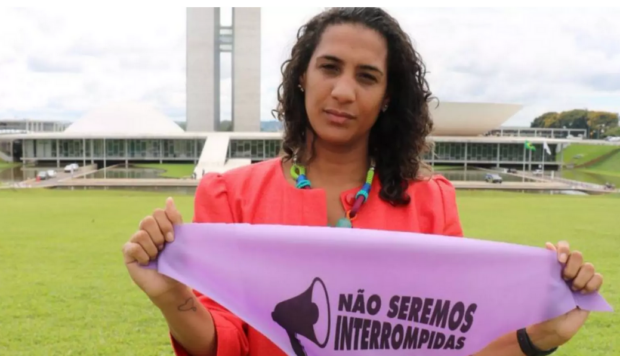 Anielle Franco, futura Ministra da Igualdade Racial, em ato na Esplanada dos Ministérios, Brasília. Foto: Luna Costa