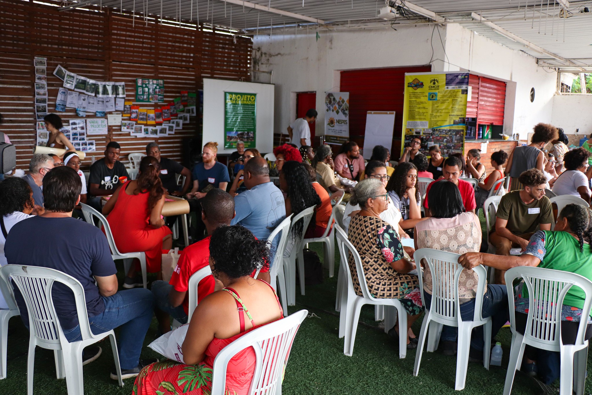 Rodas de debate sobre futuro da RFS no 5º Grande Encontro da Rede Favela Sustentável, Morro do Salgueiro, 2022. Foto: Alexandre Cerqueira