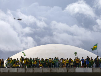 Golpistas invadem Congresso, STF e Palácio do Planalto no dia 8 de janeiro de 2023. Foto: Marcelo Camargo/Agência Brasil