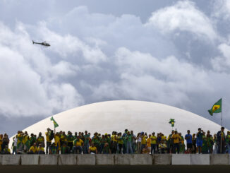 Golpistas invadem Congresso, STF e Palácio do Planalto no dia 8 de janeiro de 2023. Foto: Marcelo Camargo/Agência Brasil