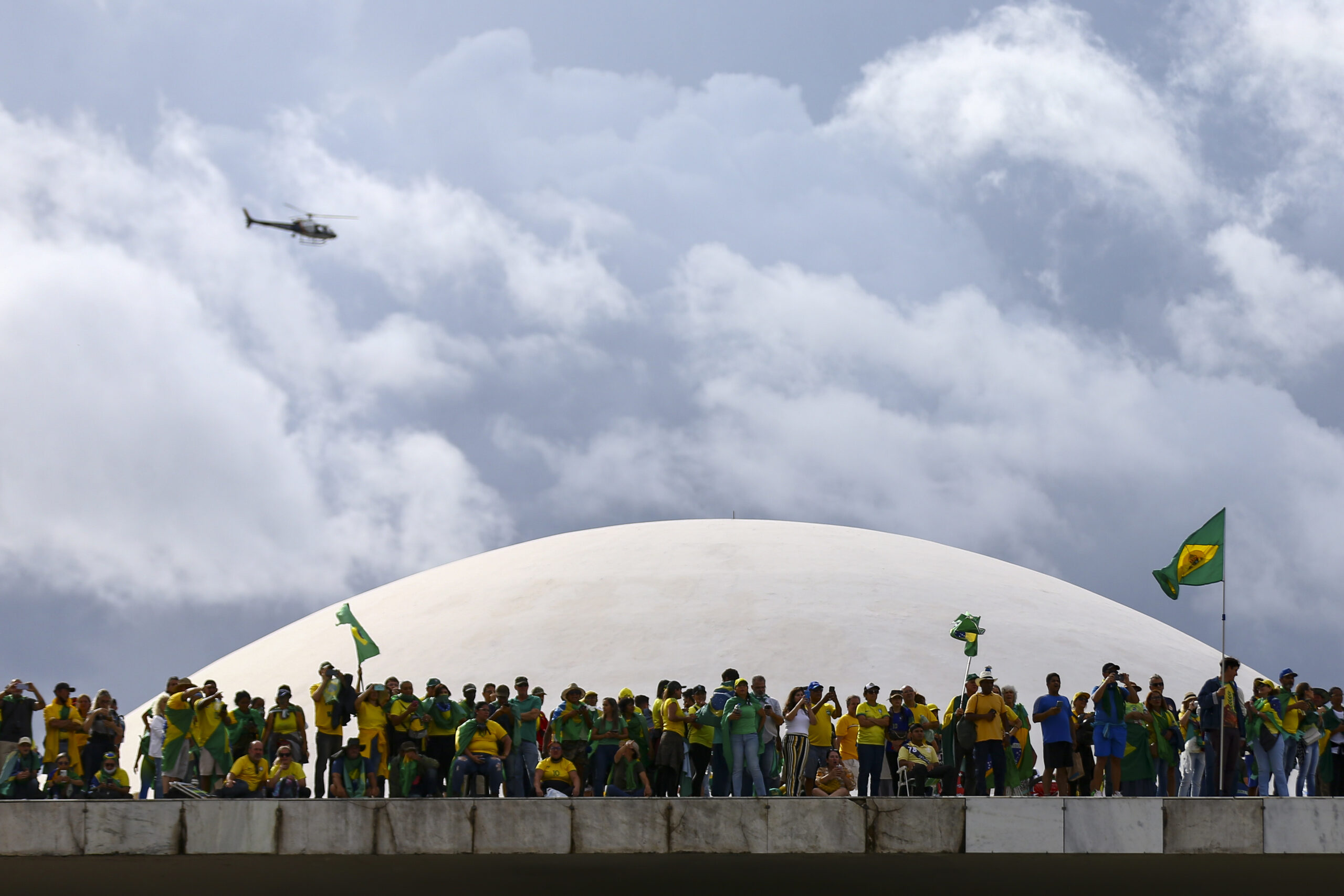 Manifestantes invadem Congresso, STF e Palácio do Planalto. Foto: Marcelo Camargo/ Agência Brasil