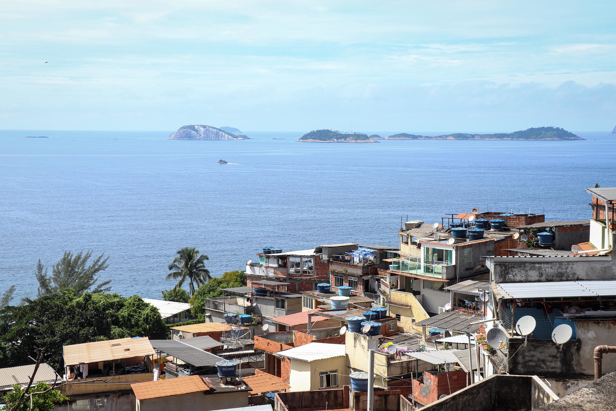Vista do Instituto Todos na Luta, na localidade conhecida como Atalho, no Vidigal, onde ocorreu a Roda de Memória Climática. Foto: Alexandre Cerqueira