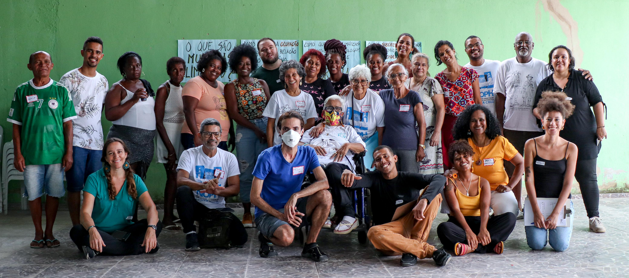 Participantes e realizadores da 3ª Roda de Memória Climática, em Antares. Foto: Alexandre Cerqueira