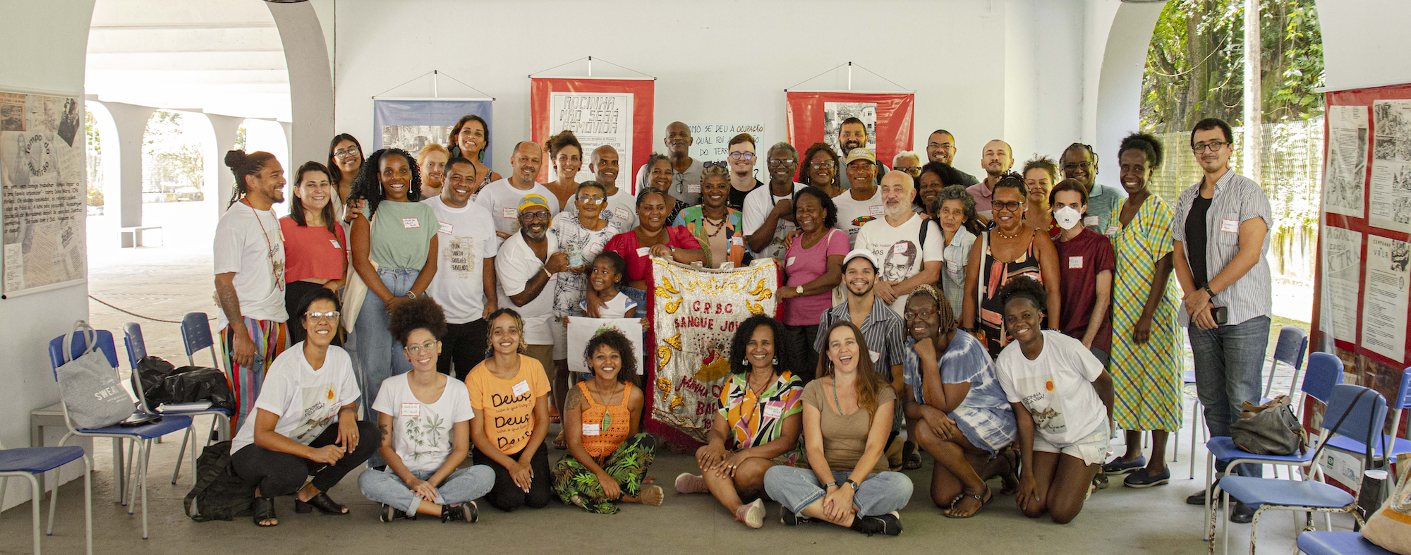 Participantes da 2ª Roda de Memória Climática, na Rocinha.