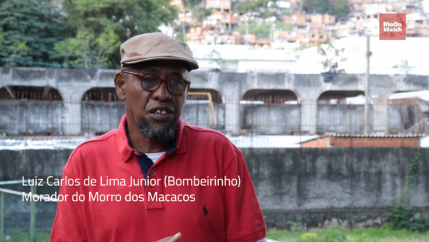 Luiz Carlos de Lima Junior (Bombeirinho), morador do Morro dos Macacos