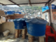 Caixas d'água nas lajes das casas na Rocinha. Foto: Karen Fontoura