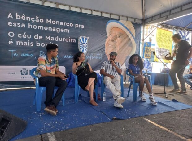 Festa Literária da Portela (FLIPORTELA) 2023, centenário da Portela, primeira escola de samba do carnaval carioca. Foto: Divulgação / Departamento Cultural da Portela