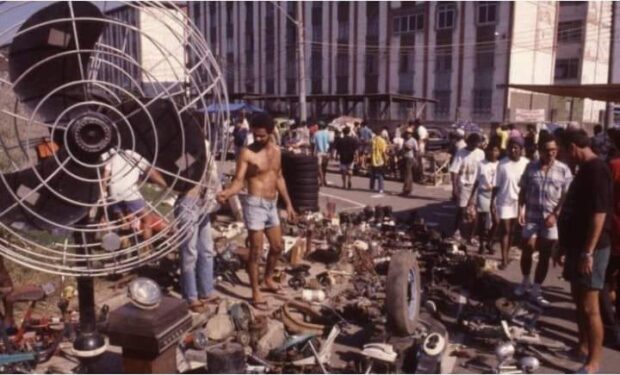 Feira de Acari, em 1991. Foto: Redes Sociais