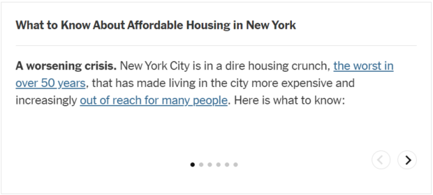 O que saber sobre habitação acessível em Nova York? Parte 1