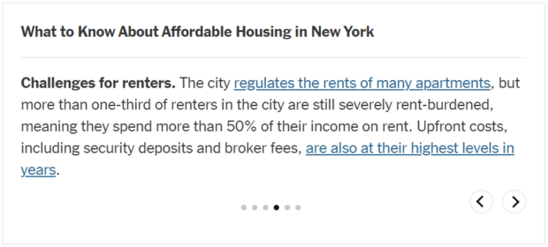O que saber sobre habitação acessível em Nova York? Parte 4
