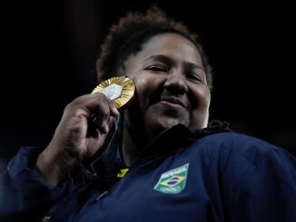 Beatriz Souza vence israelense e conquista medalha de ouro no judô. Foto: Alexandre Loureiro/Comitê Olímpico Brasileiro