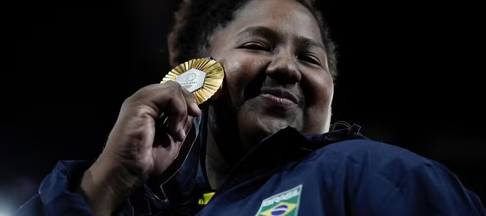 Beatriz Souza vence israelense e conquista medalha de ouro no judô. Foto: Alexandre Loureiro/Comitê Olímpico Brasileiro