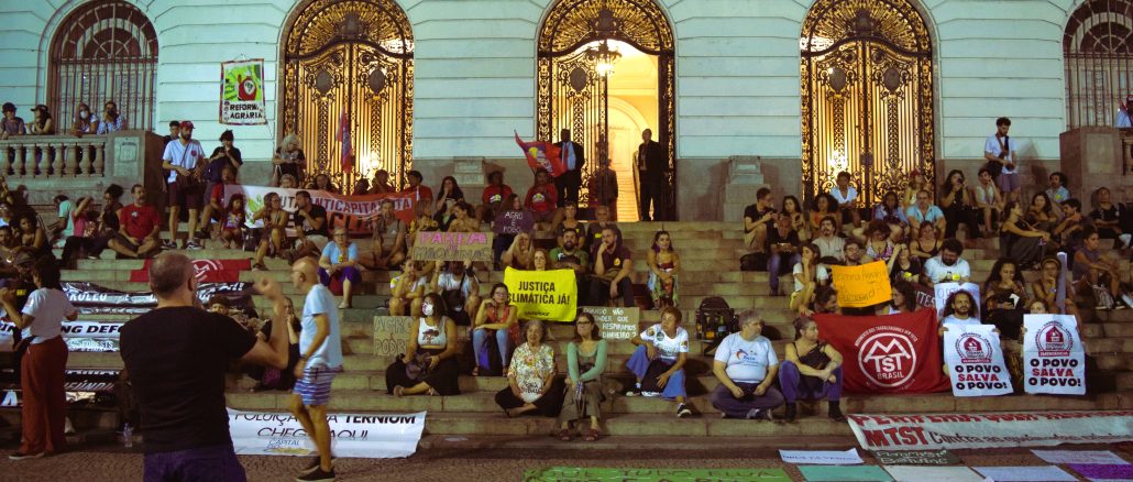 Marcha pelo Clima na Cinelândia. Foto: Amanda Baroni