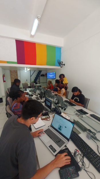 Primeira turma do Novas Vozes, formação d’A Voz do Lins para garantir que ‘as notícias que importam cheguem corretamente’. Foto: Acervo A Voz do Lins