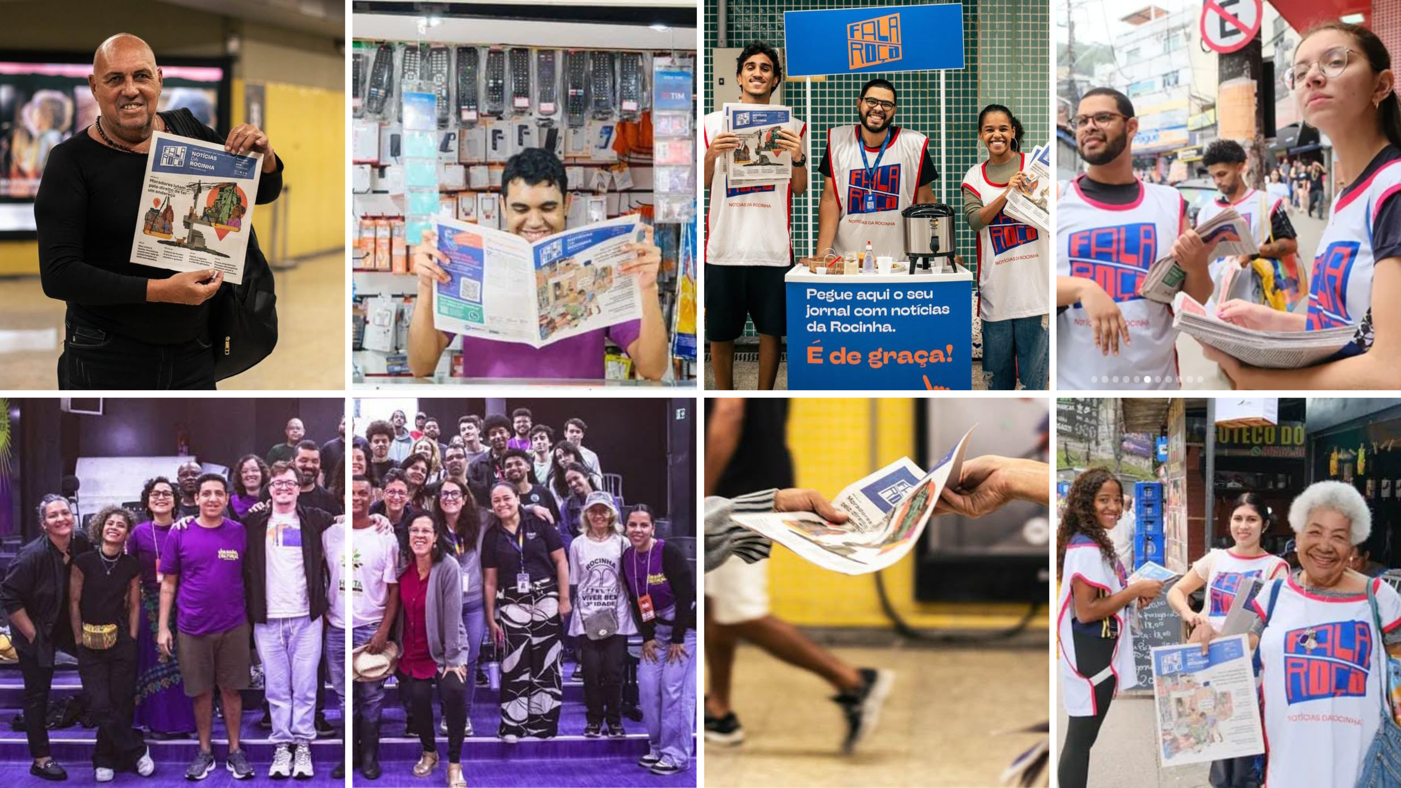 Em mais de uma década de história, o Fala Roça já ministrou diversos cursos de formação jornalística e, até hoje, não abre mão de sua versão impressa, o que já se tornou parte de sua identidade. Foto: Reprodução Instagram