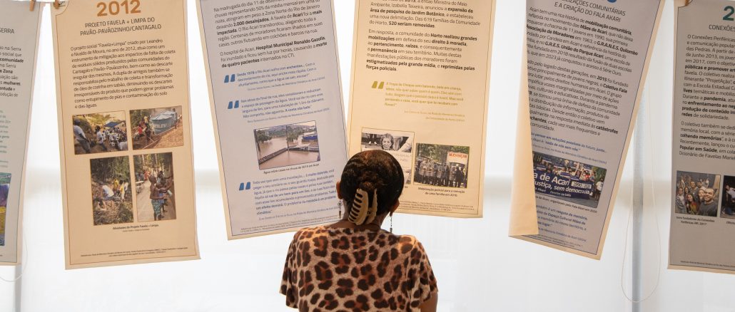 A exposição Memória Climática das Favelas chega ao Museu de Favela no Pavão-Pavãozinho e Cantagalo. Foto: Bárbara Dias