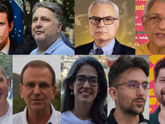 O Rio de Janeiro tem nove candidatos(as) ao governo do estado nas eleições 2026. Montagem: RioOnWatch